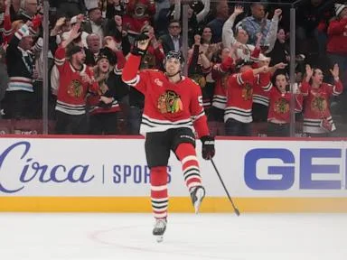 Rinzel and Frondell score, Blackhawks beat Blues 4-2 in Kane's return to Chicago