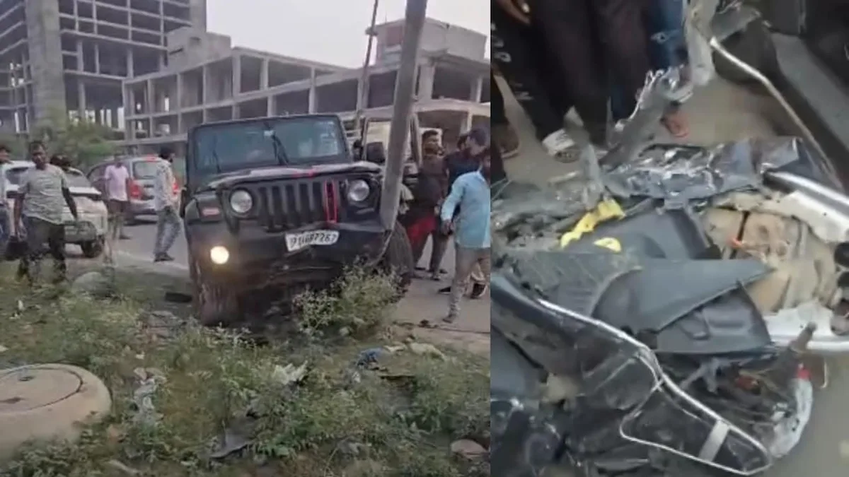 Rider Dies, Wife Injured After Speeding Thar Hits Scooter In Greater Noida