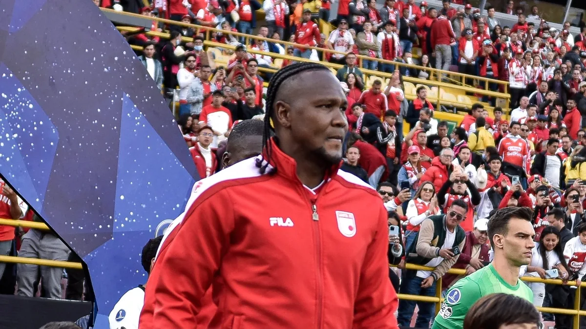 Hugo Rodallega se vio molesto por la noticia de su supuesta salida de Santa Fe: “No sé de dónde salió”