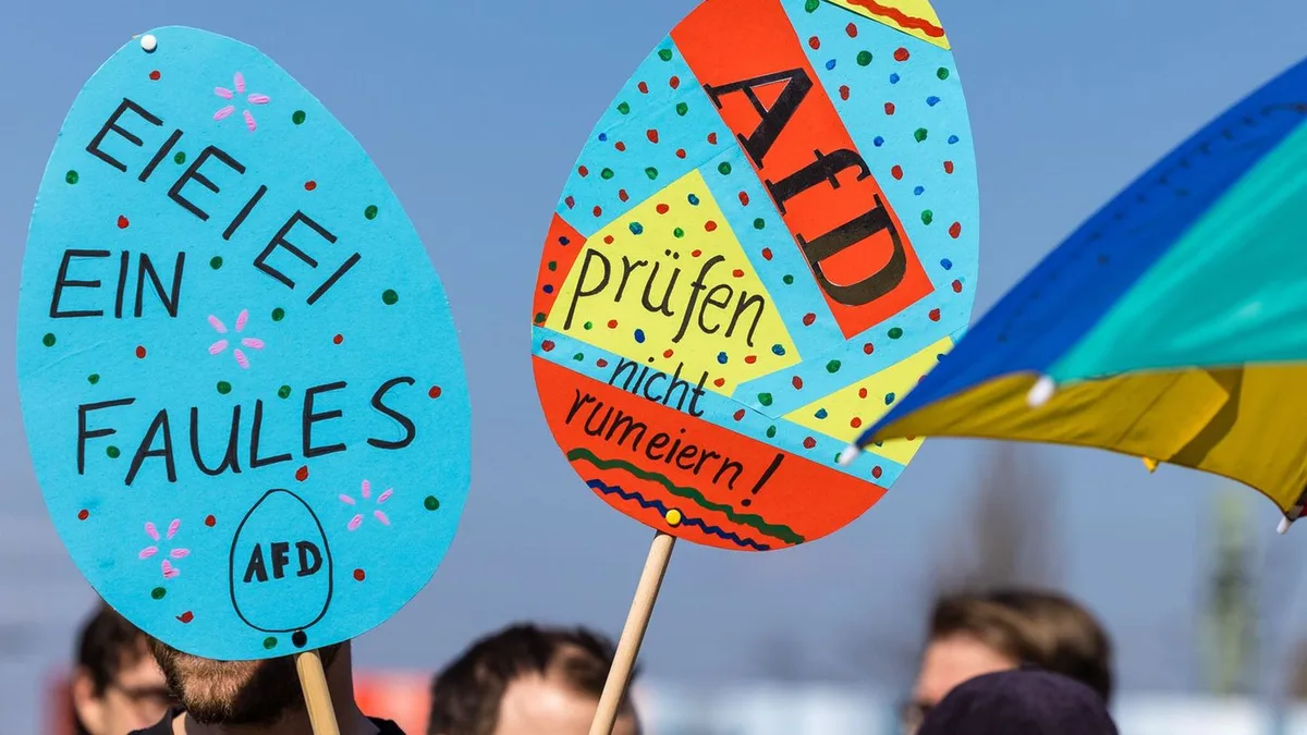 „Prüf-Demo“: Demonstration in Schwerin für Prüfung der AfD
