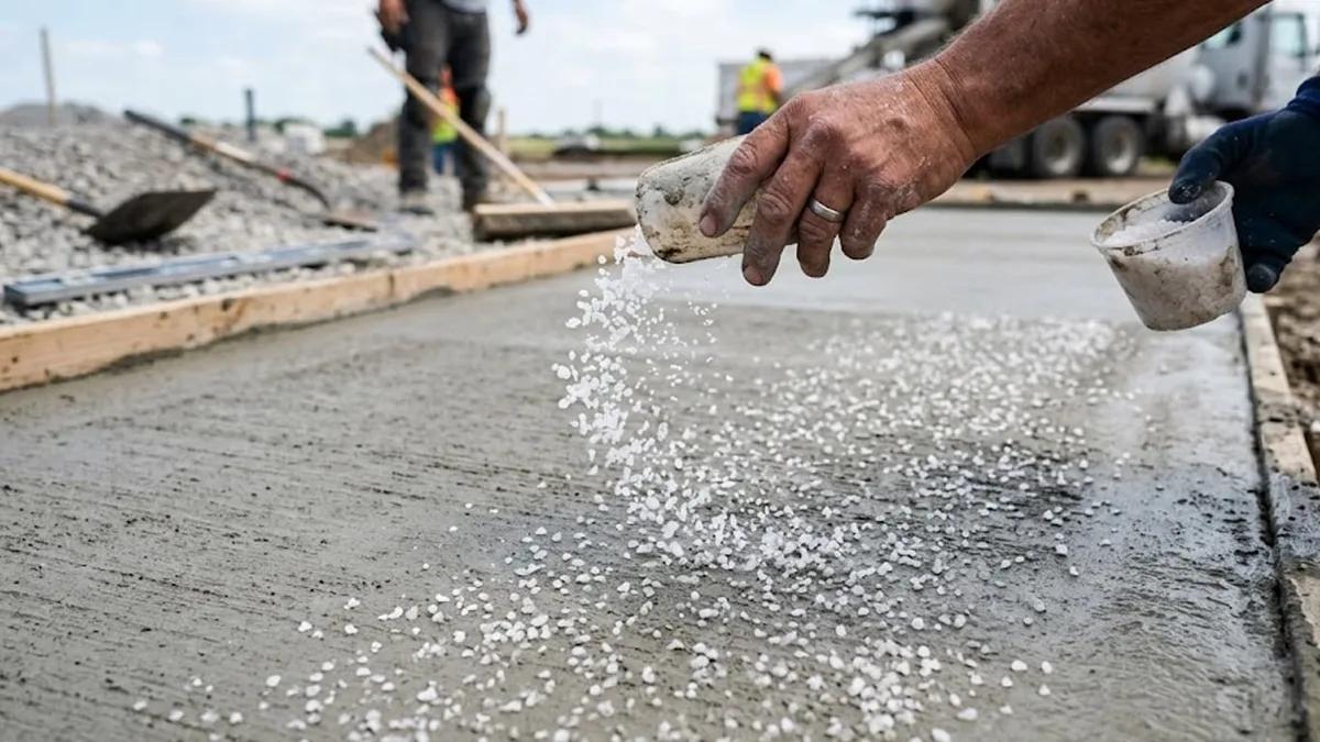 Albañiles coinciden: agregar sal gruesa al cemento fresco es el truco más barato para un acabado similar a la piedra natural