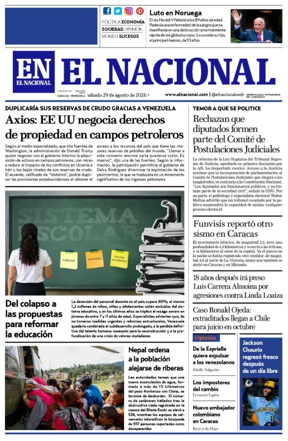Portadas de este sábado 28 de agosto de 2026
