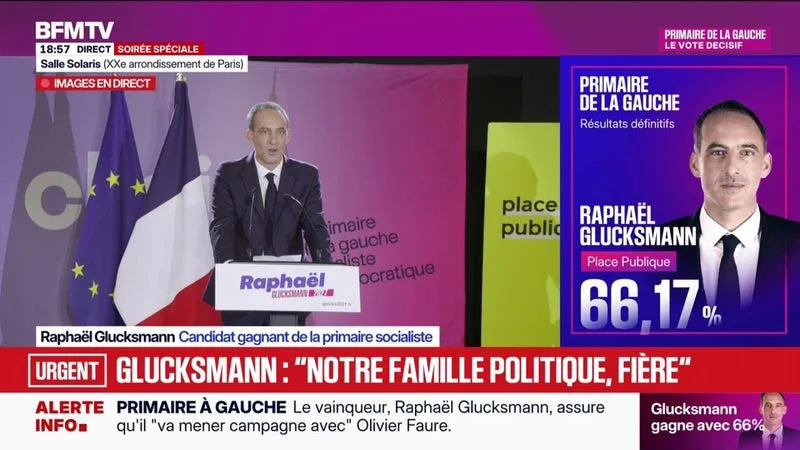 Victoire de Raphaël Glucksmann à la primaire sociale-démocrate: "Marine Le Pen ne sera pas à l'Élysée en mai 2027", déclare le candidat gagnant
