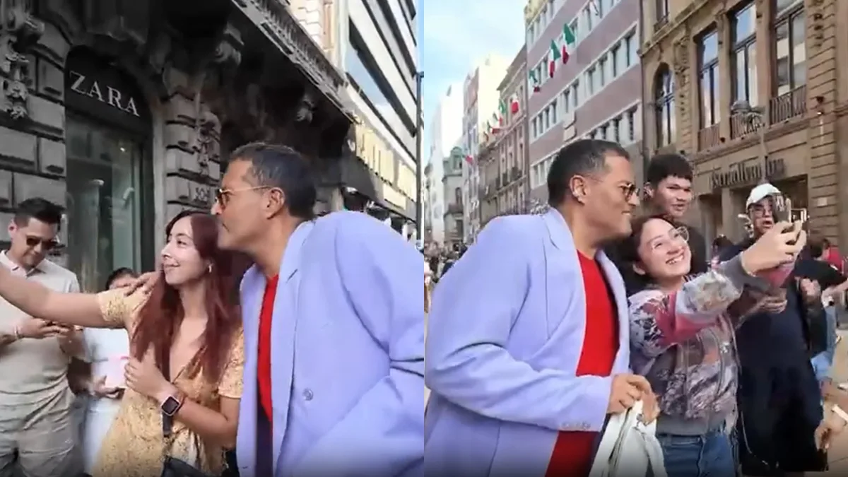 Aldo Rendón paraliza el Centro Histórico de la CDMX: todos lo detienen para pedirle fotos