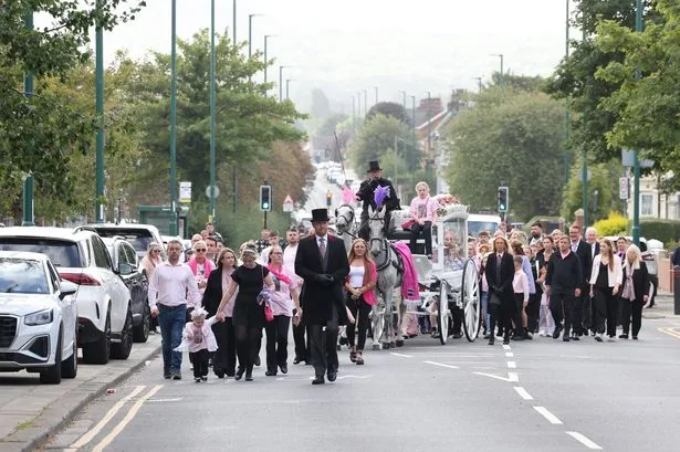 Mourners in pink gather for funeral of 'beloved' Valentina Foster, 7, 'murdered' in house fire