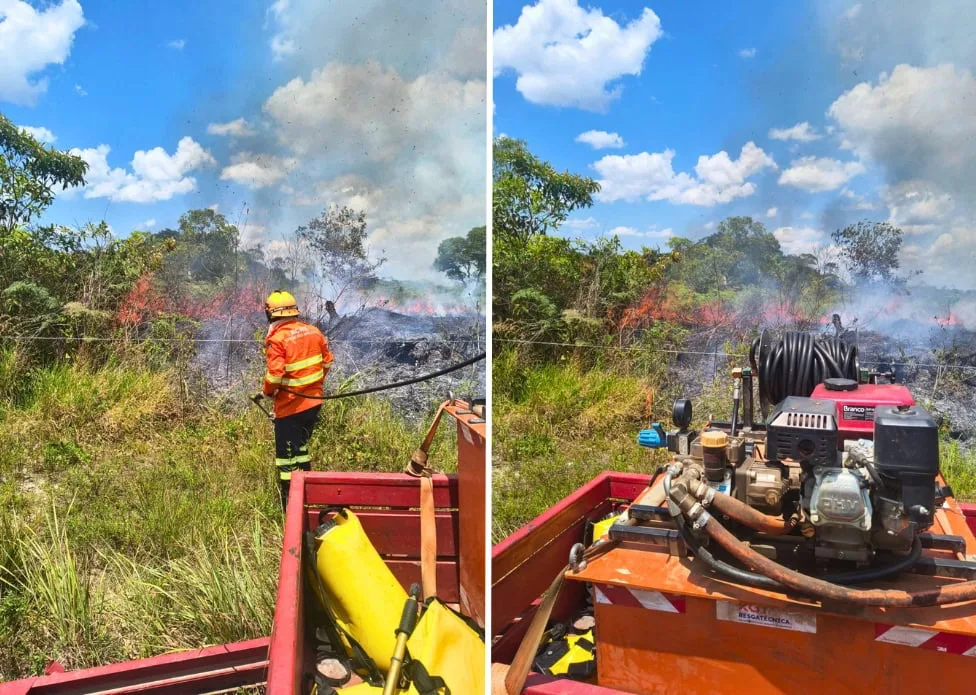 Fogo atinge área de 50 mil m² em Cruzeiro do Sul