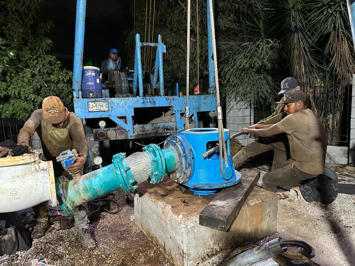 SIMAS intensifica trabajos en redes de agua y drenaje de Torreón; Bomba 97 ya opera (video)
