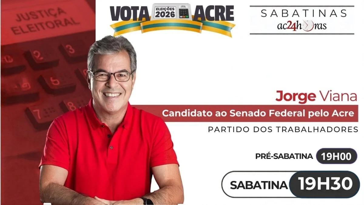 Jorge Viana é o entrevistado da sabatina do ac24horas neste domingo, ao vivo