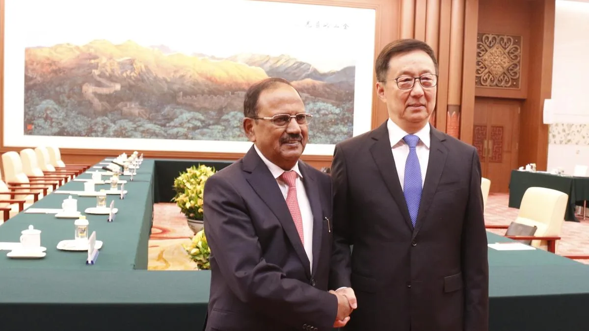 NSA Doval calls on Chinese Vice-President Han Zheng ahead of border talks