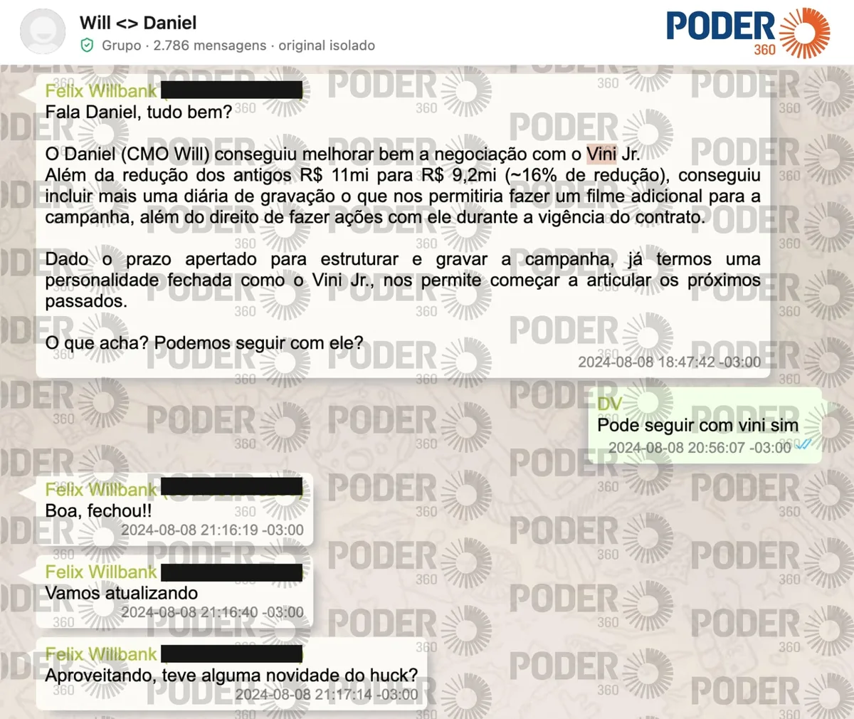 Vini Jr. fechou contrato de R$ 9,2 milhões com Will Bank, de Vorcaro