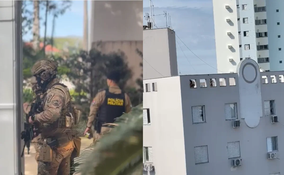Atiradores de elite se posicionam em prédios durante negociação com homem que mantém idosos reféns em Londrina; vídeo