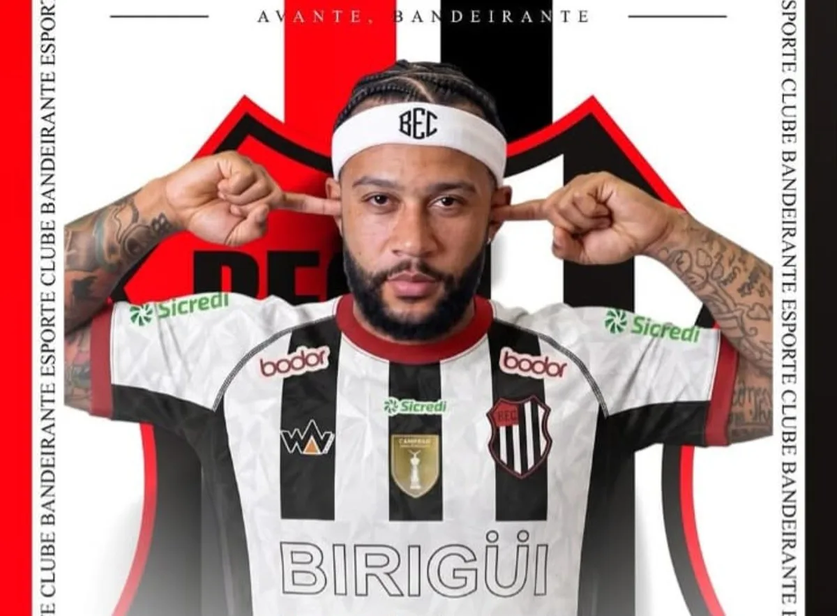 Tirou onda: time da 3ª divisão de SP anuncia contratação de Memphis Depay mas depois apaga o post