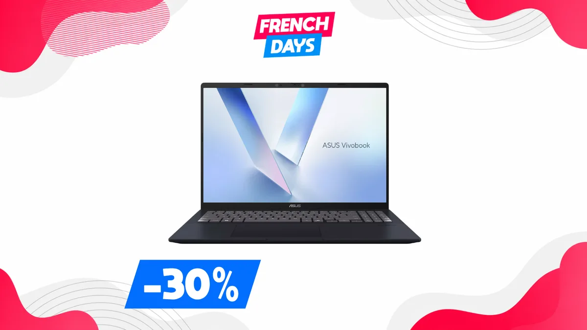 30% de moins pour cet Asus Vivobook équipé d'un Snapdragon X et vendu avec une souris et une sacoche