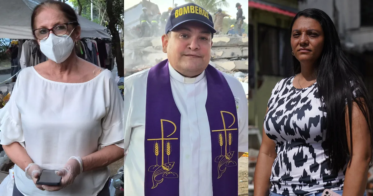 Terremoto en Colombia: la historia de la guardiana de los recuerdos, el cura de los Bomberos y el pueblo antisísmico que necesita ayuda