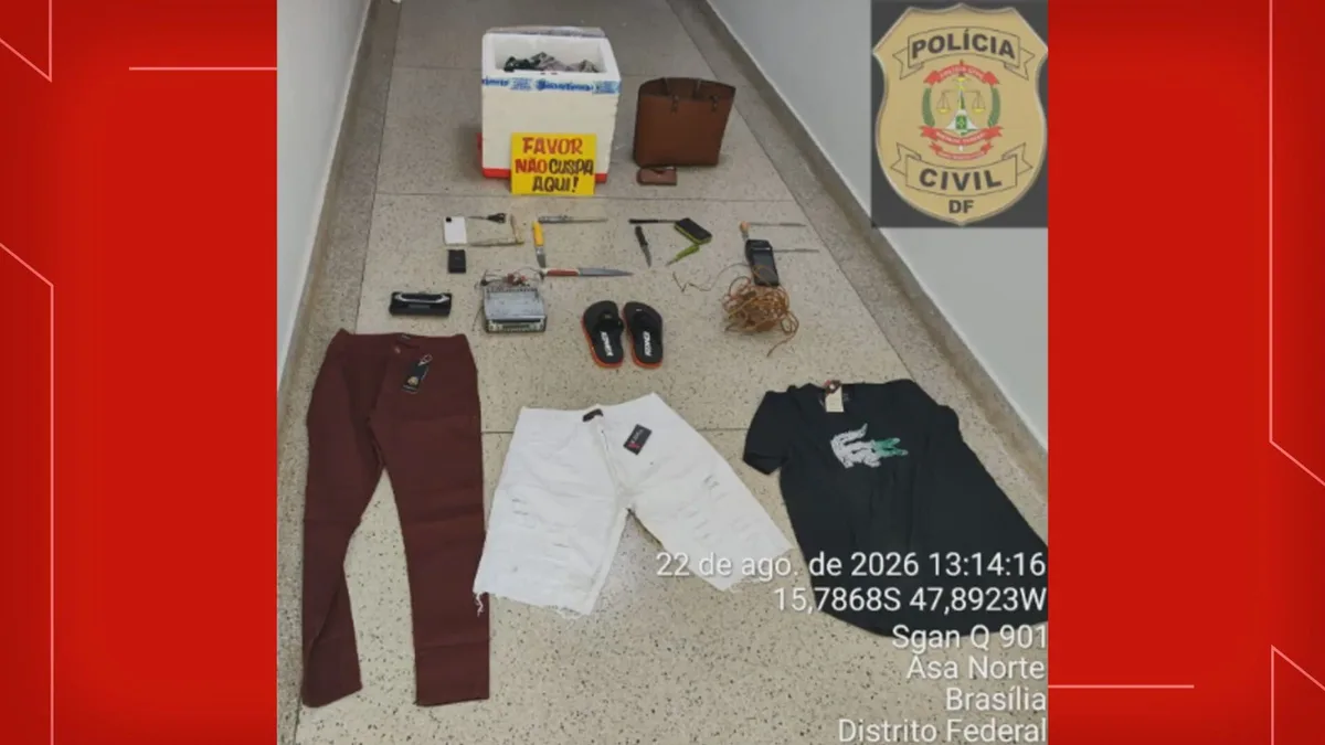 Turista é obrigado a ficar sem as roupas durante assalto no centro de Brasília