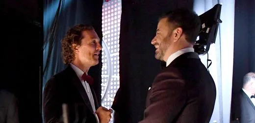 Jimmy Kimmel und Matthew McConaughey bei den Emmys: Große Emotionen auf der Herrentoilette