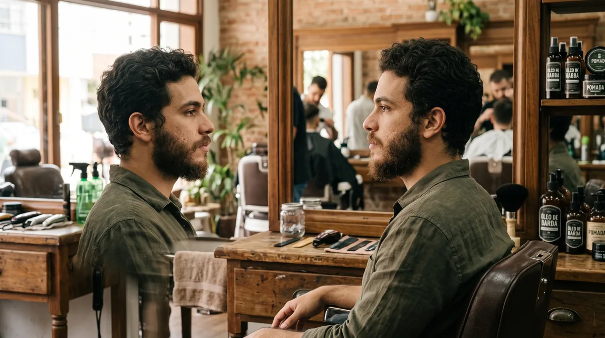 Deixar a barba crescer sem mexer nas laterais parece o caminho para ganhar volume, mas é justamente aí que muitos rostos começam a perder definição
