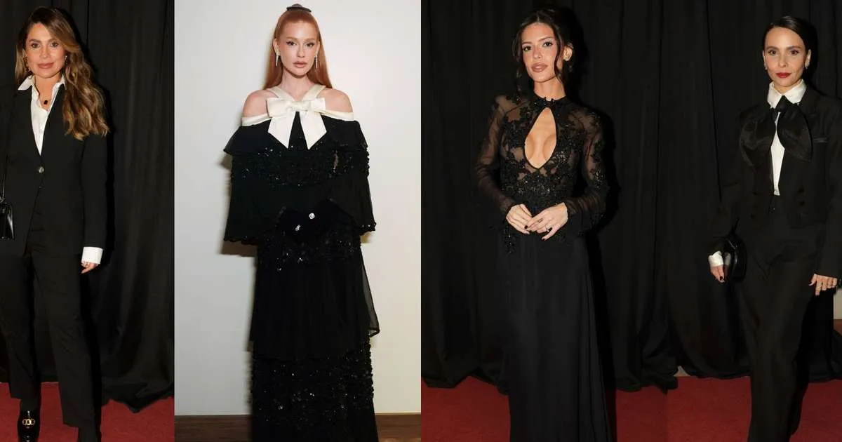 Marina Ruy Barbosa de vestido brilhante com laço, Flávia Alessandra e Débora Falabella de smoking e mais: os looks das famosas em evento de cinema (e moda!) em Gramado