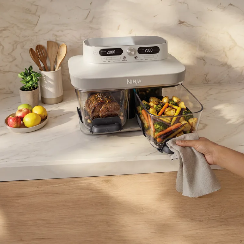 SharkNinja revisite le Airfryer double zone avec le Crispi DualZone en verre
