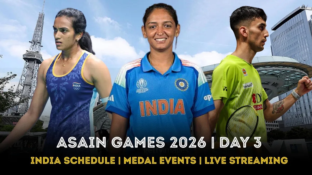Asiad 2026 Sept 22 schedule, India medal-event timings, live streaming