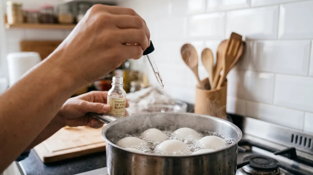 Agregar 2 gotitas de vinagre al agua donde hervís los huevos: para qué sirve y por que lo recomiendan muchos cocineros