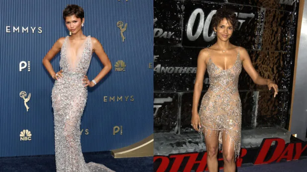 Halle Berry reage a homenagem de Zendaya a look icônico no Emmy 2026 (Foto: Reprodução/ Instagram; Getty)