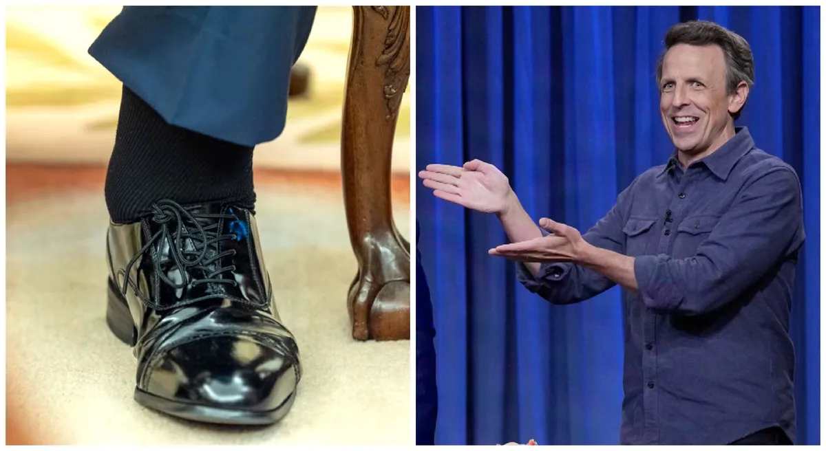 Seth Meyers Drops New Theory on Trump’s Swollen Ankles