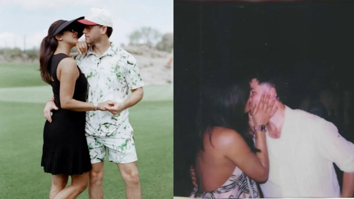Priyanka Chopra And Nick Jonas Share Adorable Kiss As Singer Celebrates "A Perfect Birthday Week"