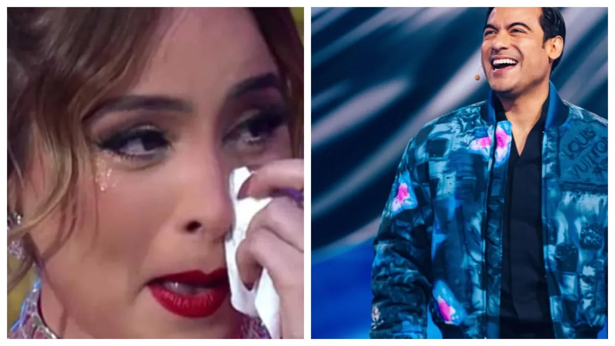 Cynthia Rodríguez rompe en llanto por la salida de Carlos Rivera de ¿Quién es la Máscara?