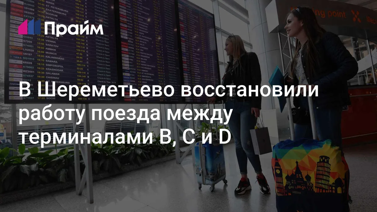 В Шереметьево восстановили работу поезда между терминалами B, C и D