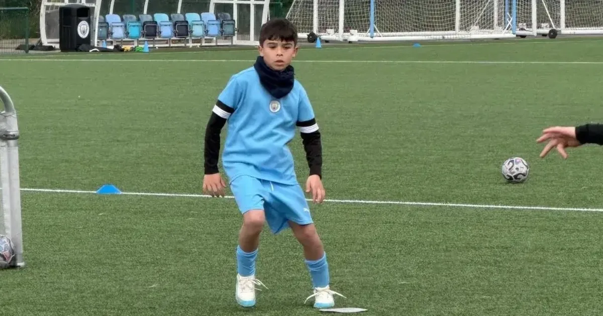 Tiene 11 años, nació en Entre Ríos y entrena con el Manchester City
