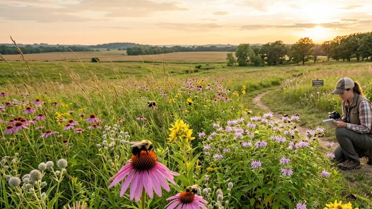 Wisconsin restored old farmland into prairie and rare bumblebees began returning