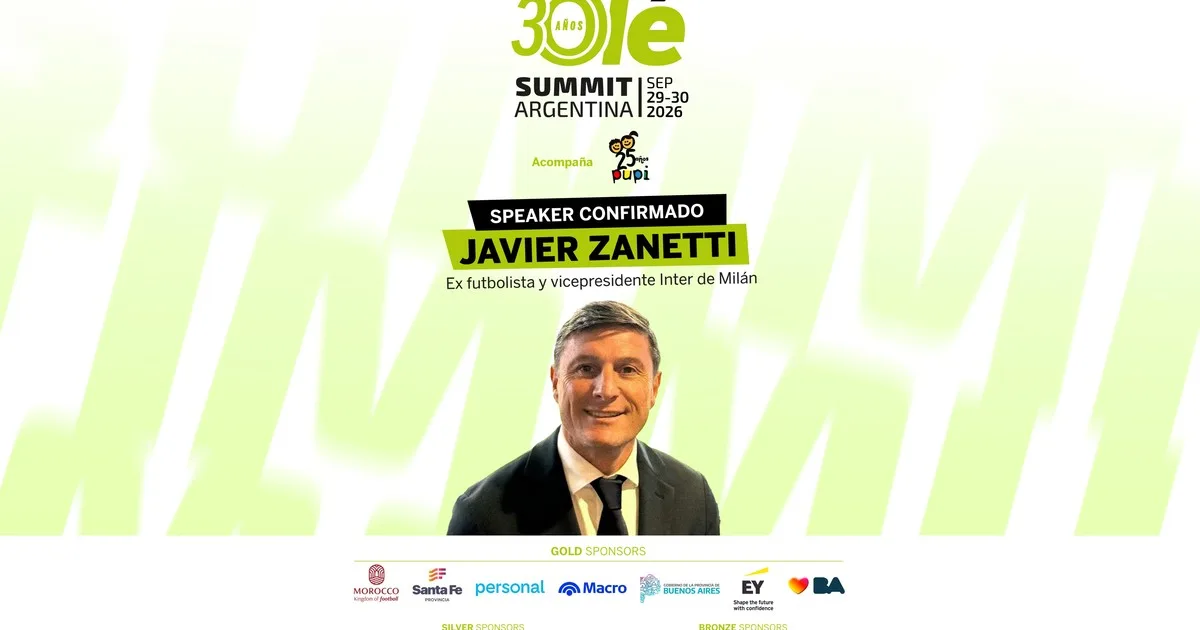 Javier Zanetti, un lujazo del Olé Summit 2026