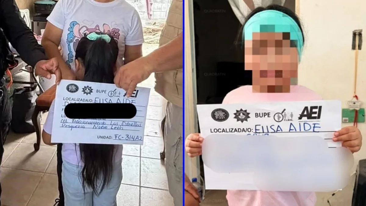 Elisa Aidé fue robada de bebé en plena pandemia; la encuentran 6 años después en Nuevo León