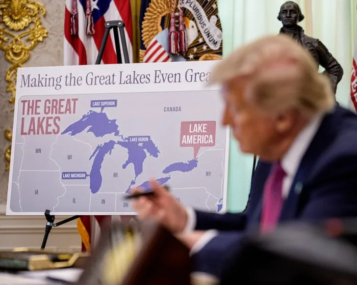 Trump the renamer-in-chief keen to leave his mark – or his stain – on world