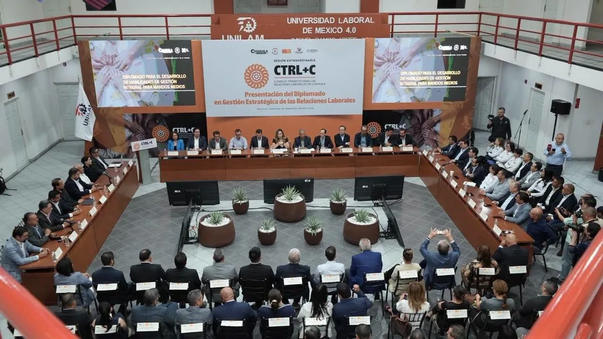 Coahuila instala Consejo Tripartito para prevenir conflictos laborales; capacitarán a mandos medios