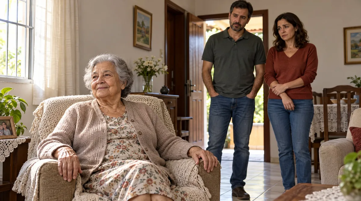 Viúva continua morando na casa da família depois da morte do marido e os filhos descobrem que não podem tirá-la de lá, mesmo sendo herdeiros