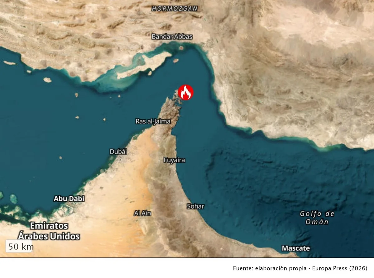 El superpetrolero indio 'El Gaia' activó una mina al intentar pasar por Ormuz sin permiso, según Irán