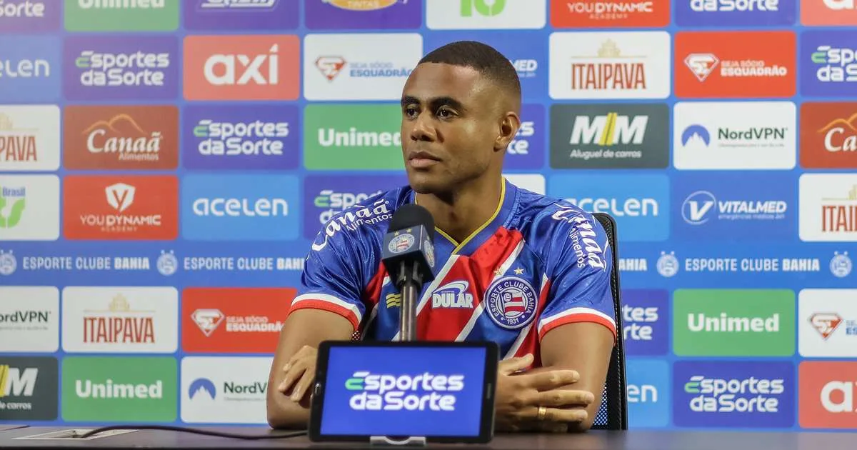 Erick volta a treinar normalmente e pode reforçar o Bahia contra a Chapecoense