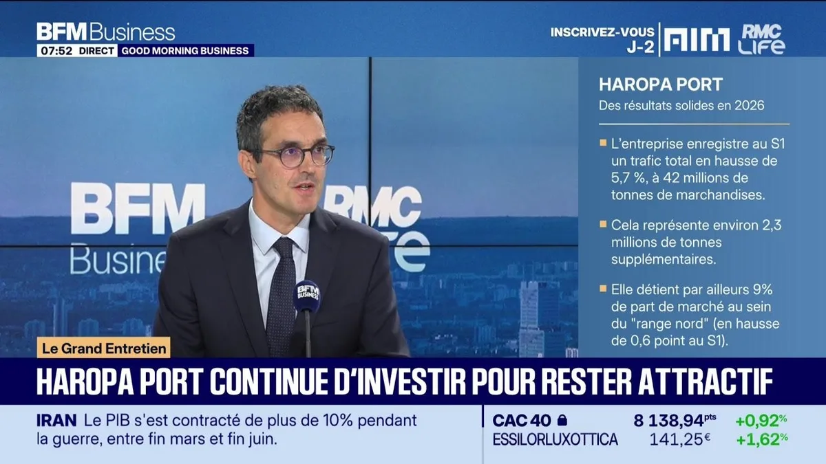 Benoît Rocher (Haropa Port) : Haropa Port résiste aux perturbations géopolitiques - 22/09