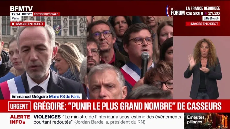 "Quand Paris ne va pas bien, c'est la France qui ne va pas bien", affirme Emmanuel Grégoire
