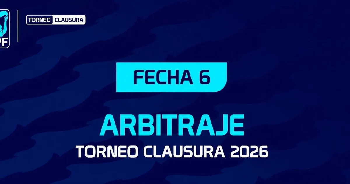 Días, horarios, árbitros y TV de la fecha 6 del Clausura