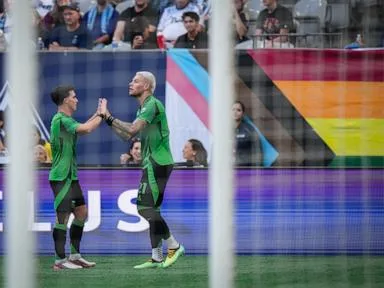 Christian Ramírez scores a goal in each half to give Austin a 2-1 victory over the Whitecaps