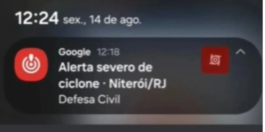 Alerta falso de ‘ciclone severo’ assusta moradores de Niterói