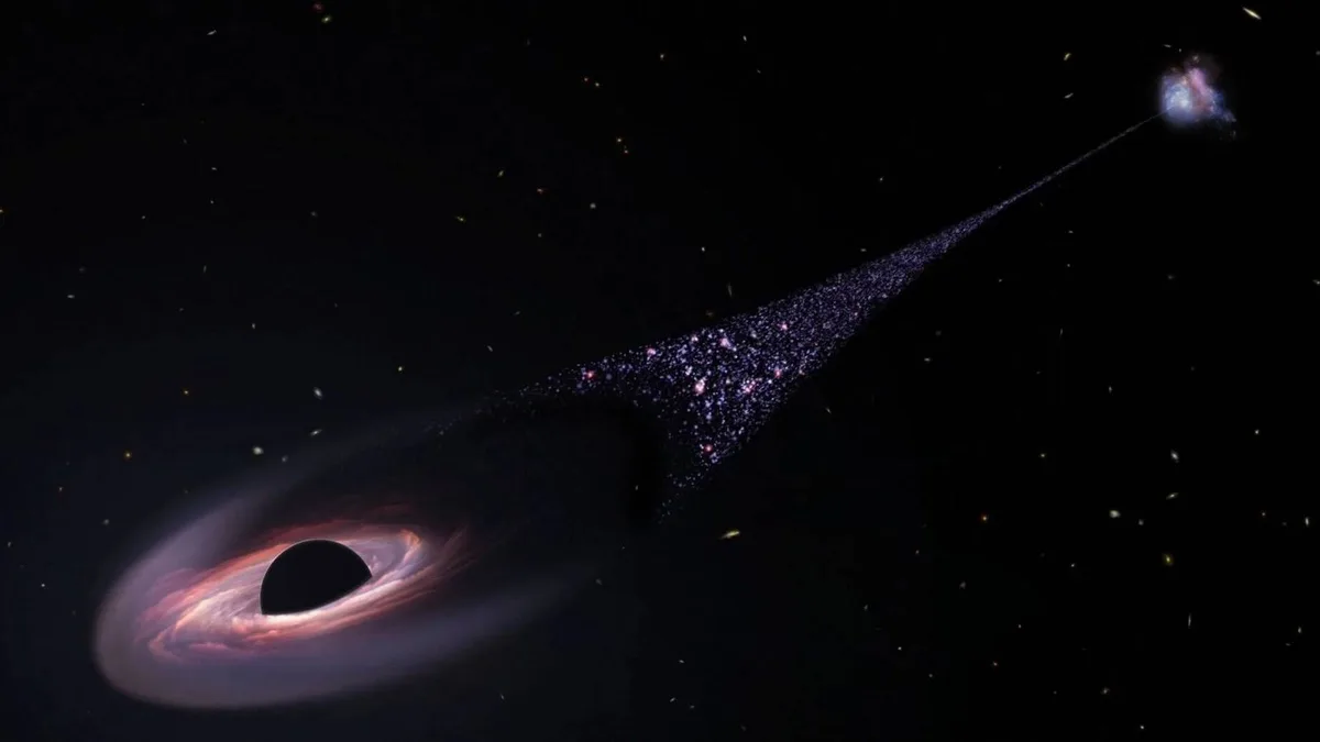 Resuelto el misterio del origen del agujero negro supermasivo errante