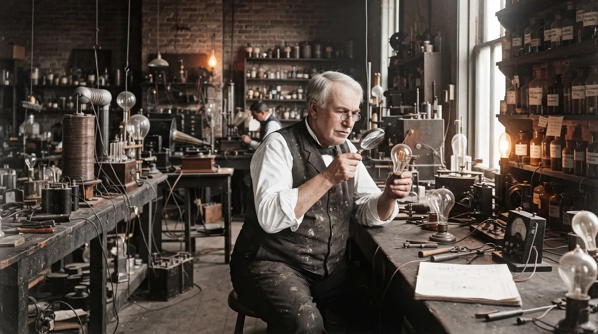 O aviso de Thomas Edison, o grande inventor americano, sobre a ilusão do talento: “A genialidade é um por cento de inspiração e noventa e nove por cento de transpiração”