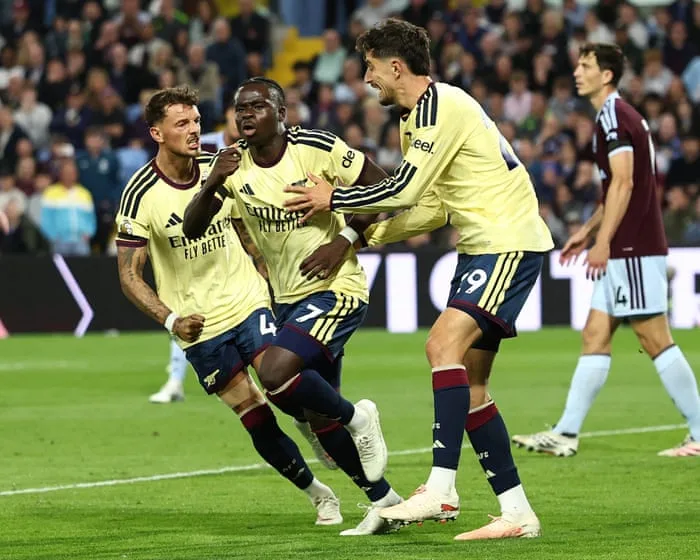 Saka settles gruelling battle with Aston Villa to extend Arsenal’s winning start