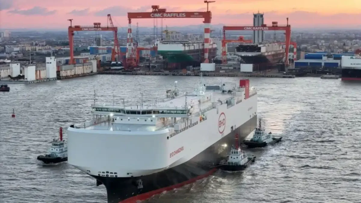 BYD encomenda 10 novos navios para expandir frota de exportação global