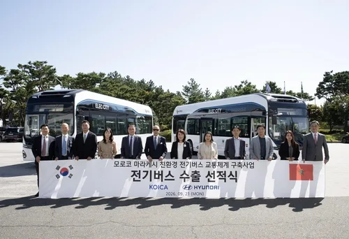 현대차·코이카, 모로코에 전기버스 '일렉시티' 15대 보낸다