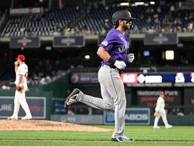 Connor Norby's grand slam and 3 2-run homers help Rockies to a 13-1 win over the Nationals